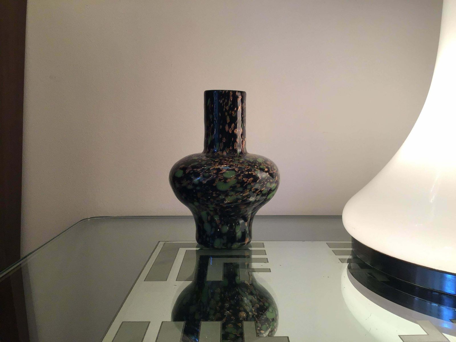 Fratelli Toso Vase Murano Glass Avventurine 1955 Italy photo furniture