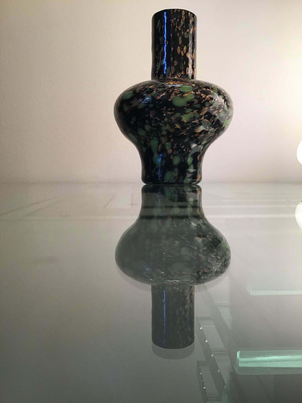 photo furniture Fratelli Toso Vase Murano Glass Avventurine 1955 Italy