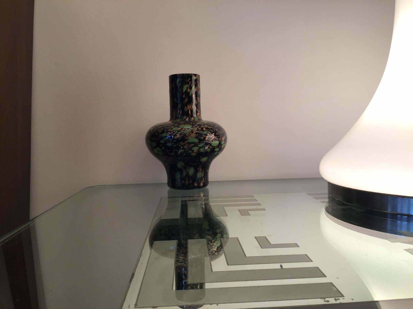 photo buy Fratelli Toso Vase Murano Glass Avventurine 1955 Italy