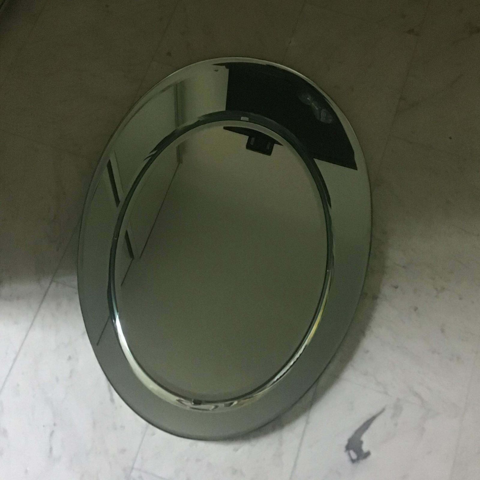 Cristal Arte Mirror Metal Crome Wood Mirrored Glass 1970 Italy photo Home Decor