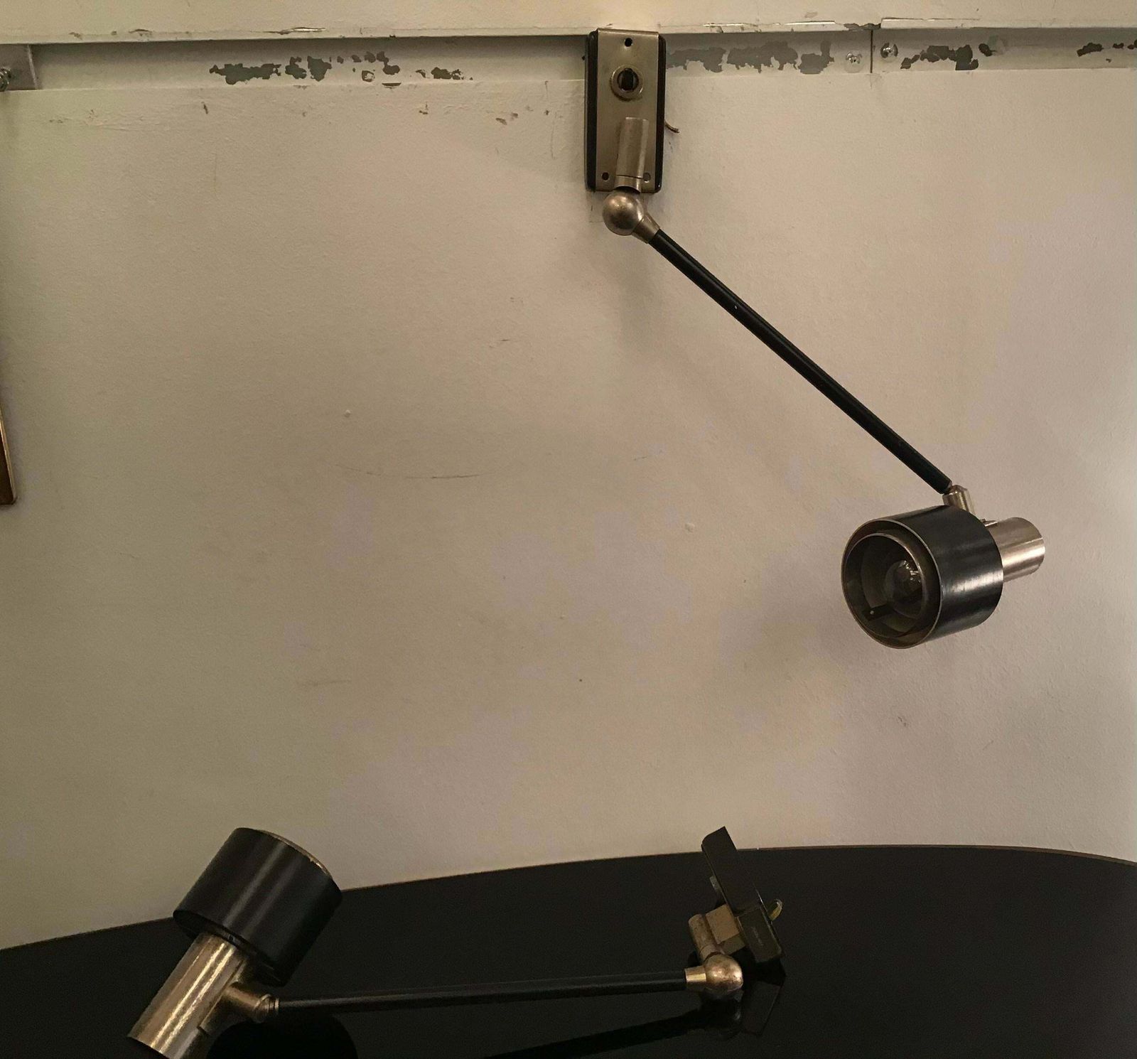 Stilnovo Sconces Iron Metal, 1950, Italy photo vintage