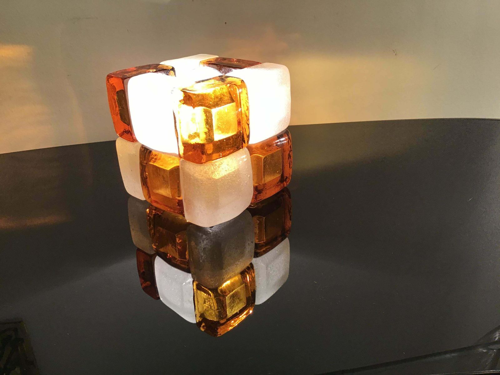 Albano Poli Poliarte Table Lamp Murano Glass 1960 Italy photo vinterior