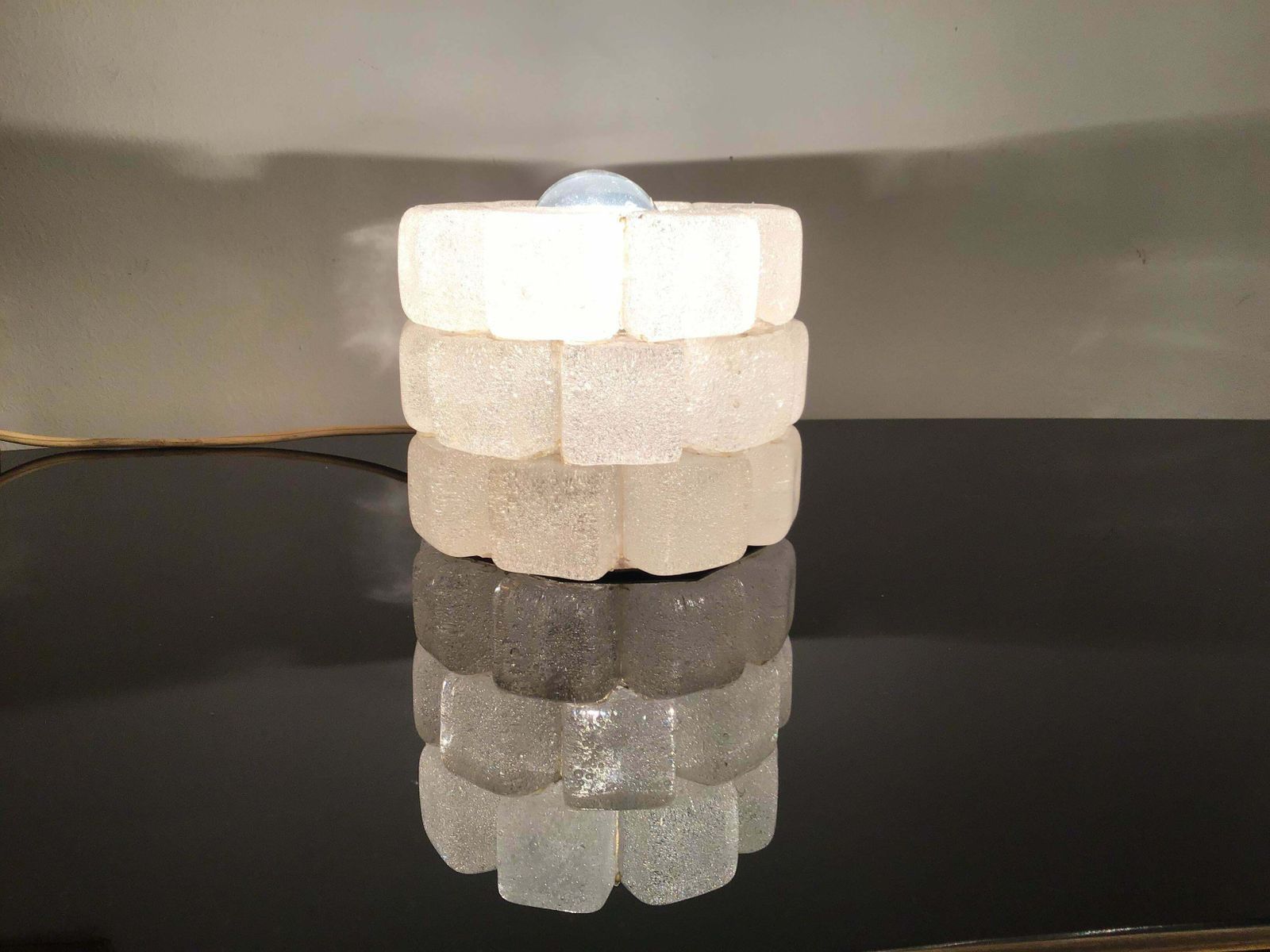 Albano Poli Poliarte Table Lamp Murano Glass 1960 Italy photo Lighting
