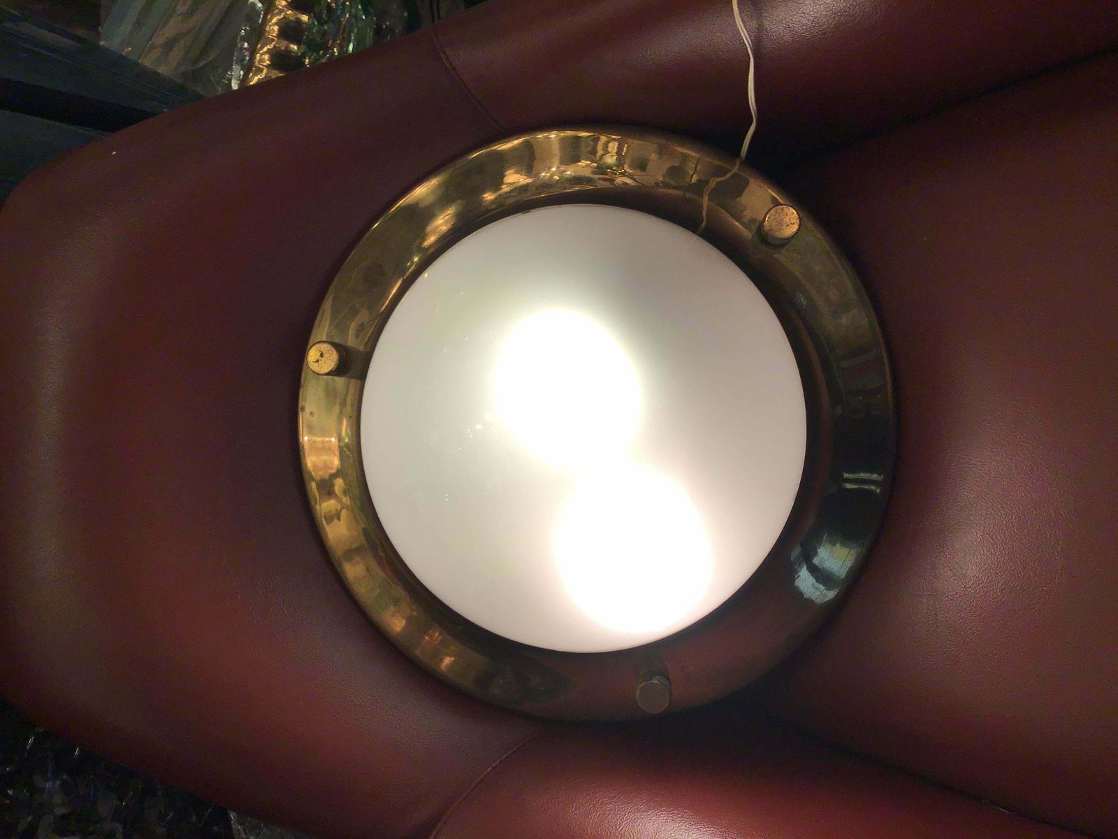 Azucena Luigi Caccia Dominioni Ceilling Light/Sconce Brass Glass 1950 Italy photo vinterior