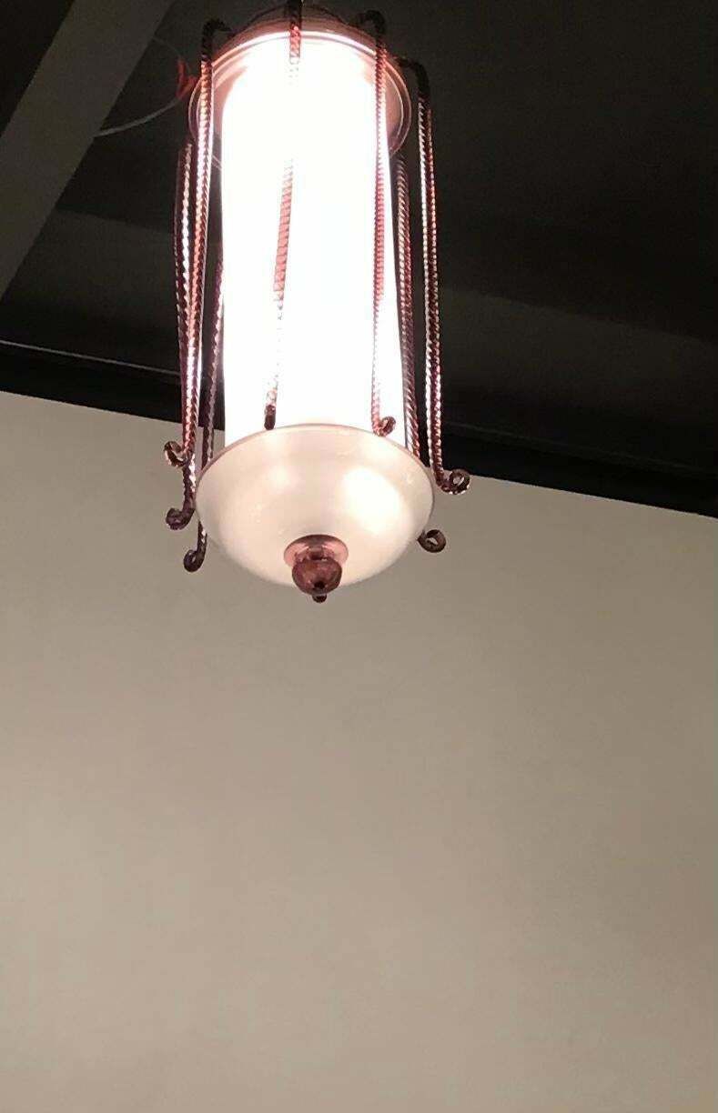 photo vinterior Toso Chandelier Murano Glass Iron, 1930, Italy