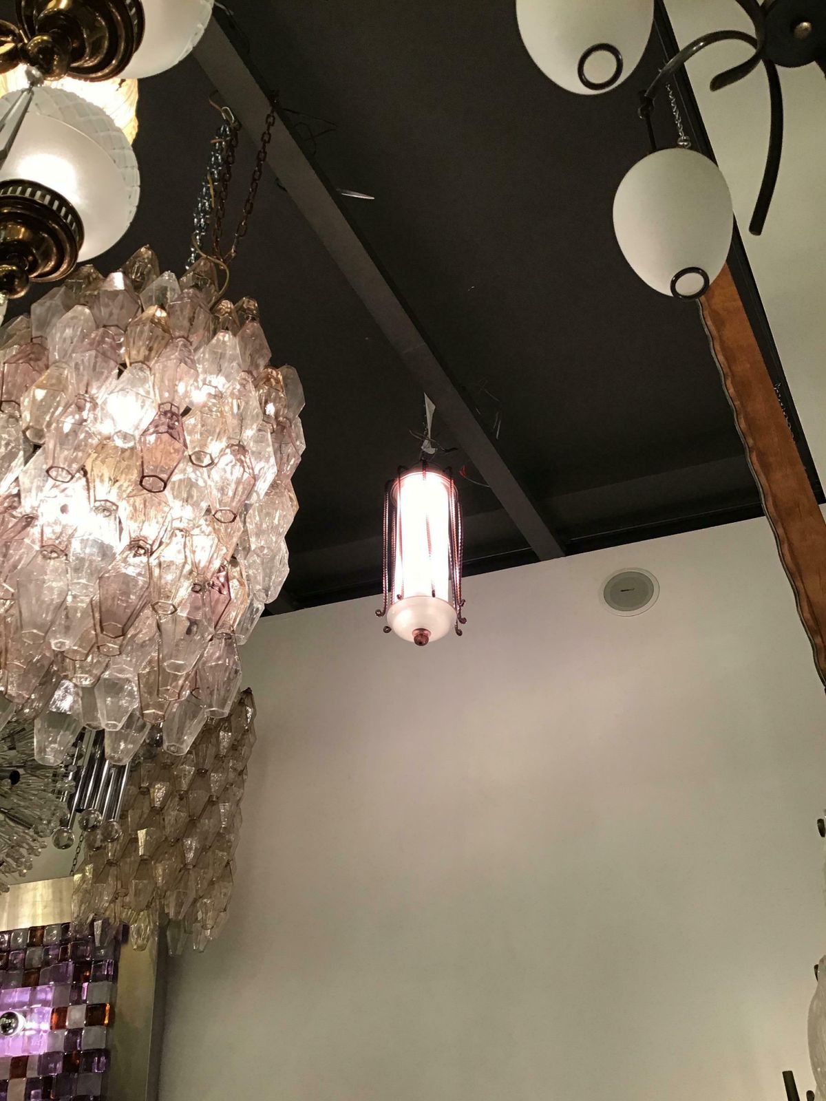photo buy Toso Chandelier Murano Glass Iron, 1930, Italy