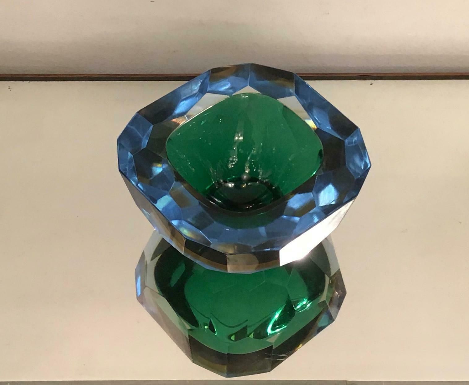 Flavio Poli Pocket Emptier Murano Glass, 1950, Italy photo vintage