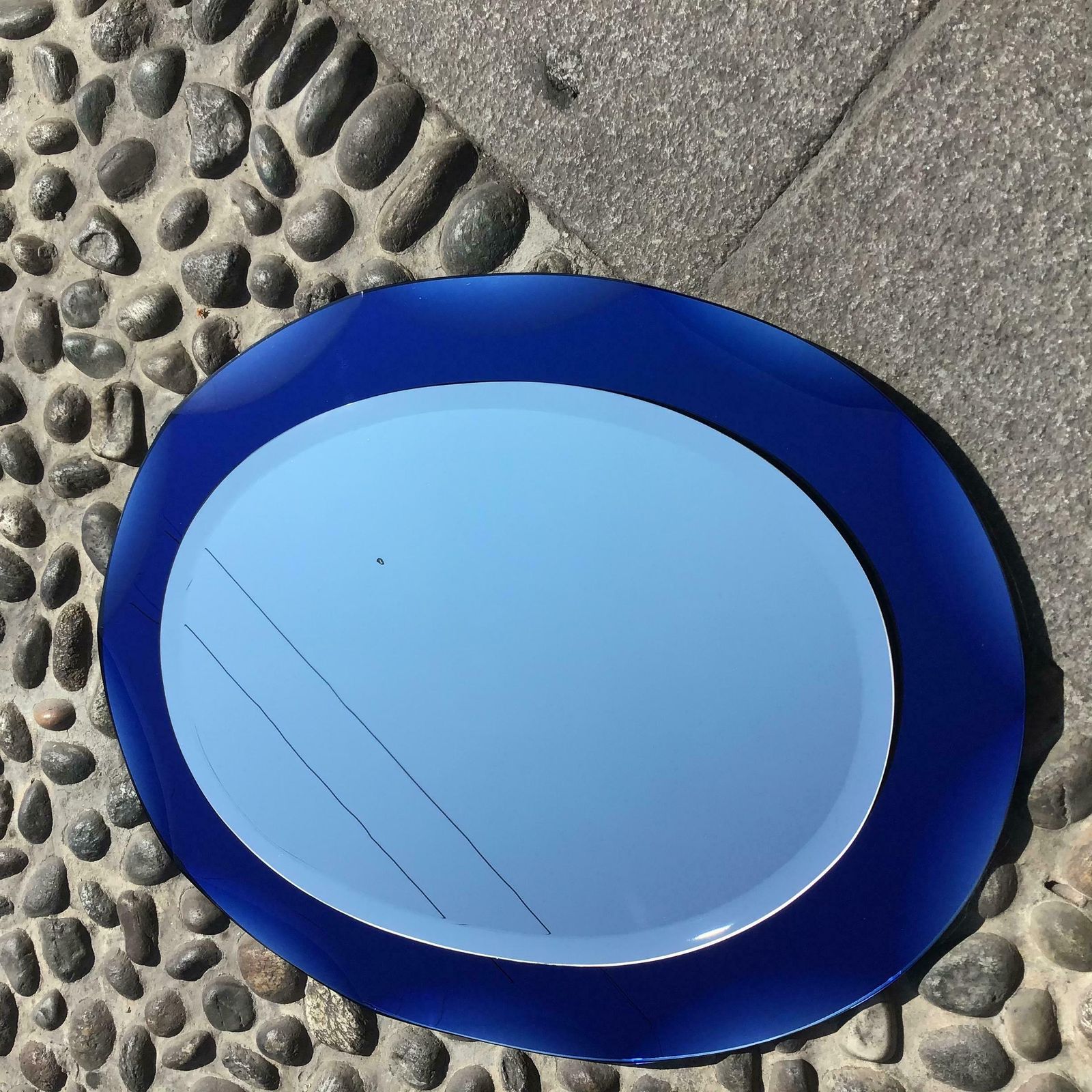 Cristal Arte Mirror Glass Mirror Iron 1950 Italy photo for sale
