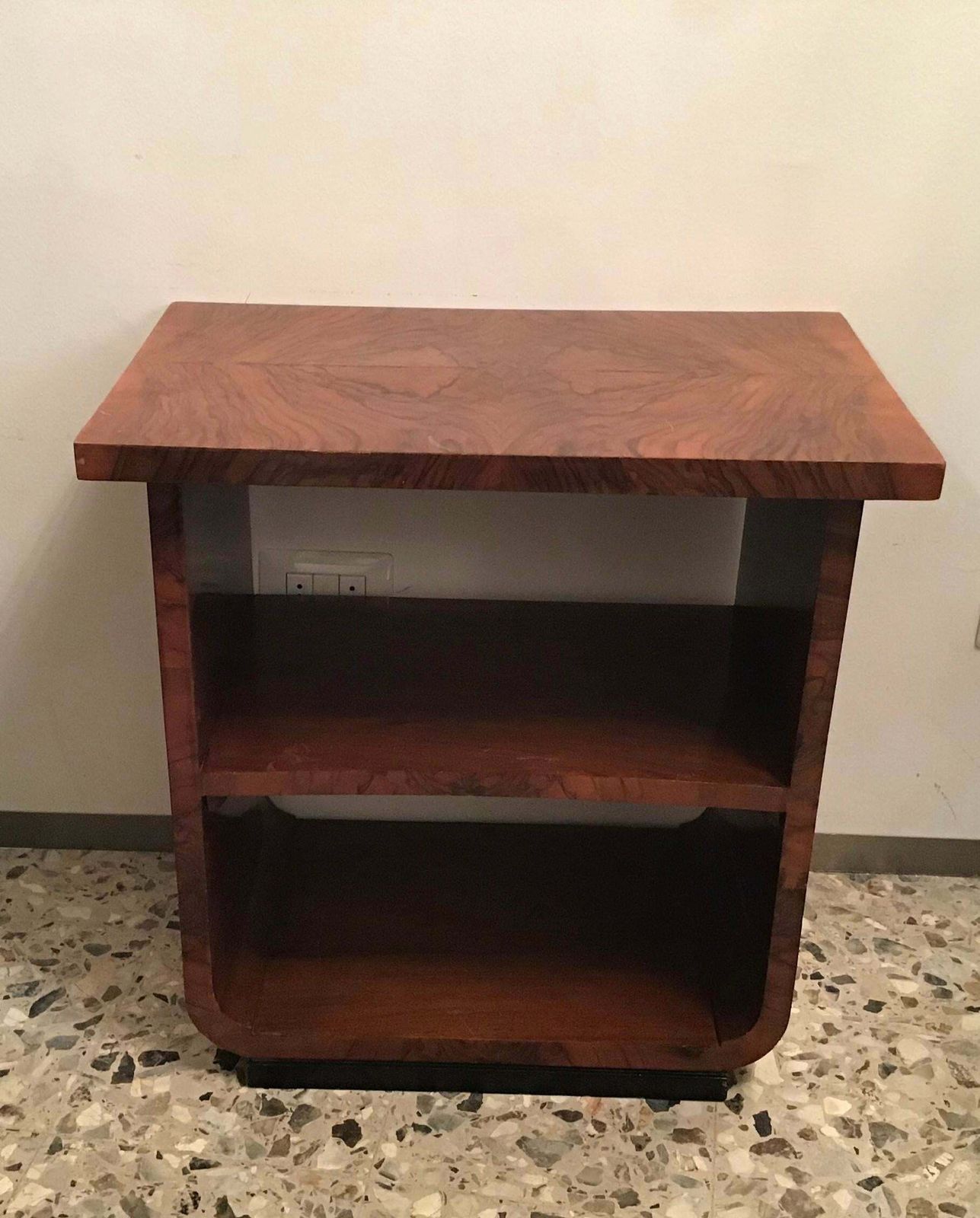 Osvaldo Borsani Coffee Table étagère Wood Covered In Walnut Burl 1940 Italy photo 2261.0