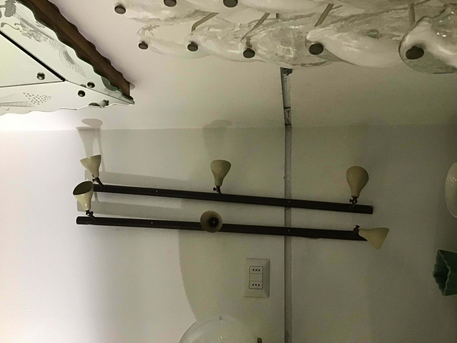 Arteluce Gino Sarfatti Brass And Painted Metal Wall Light Cream Colour, 1950 photo furniture