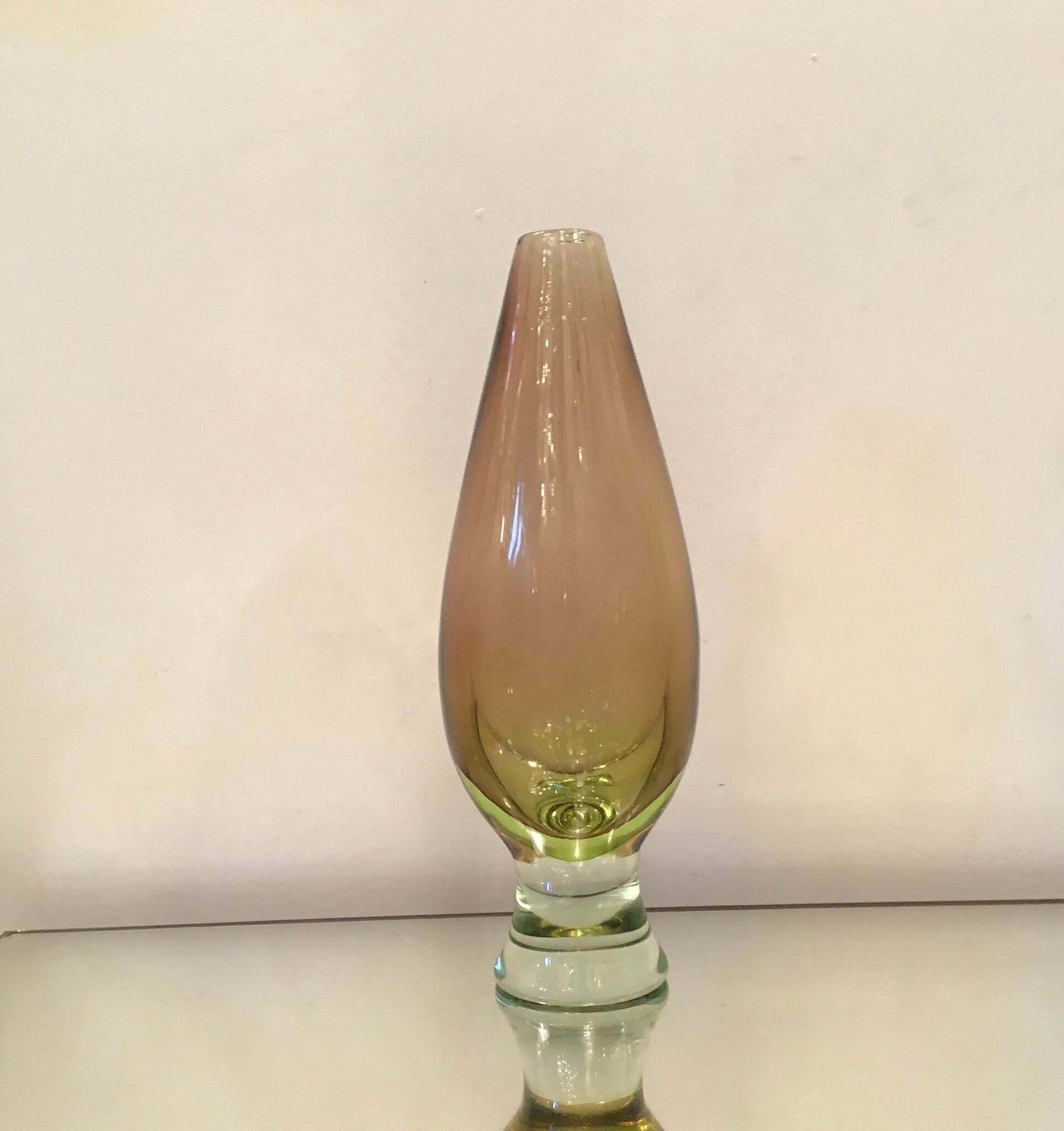 Seguso Vase Murano Glass, 1950, Italy photo for sale