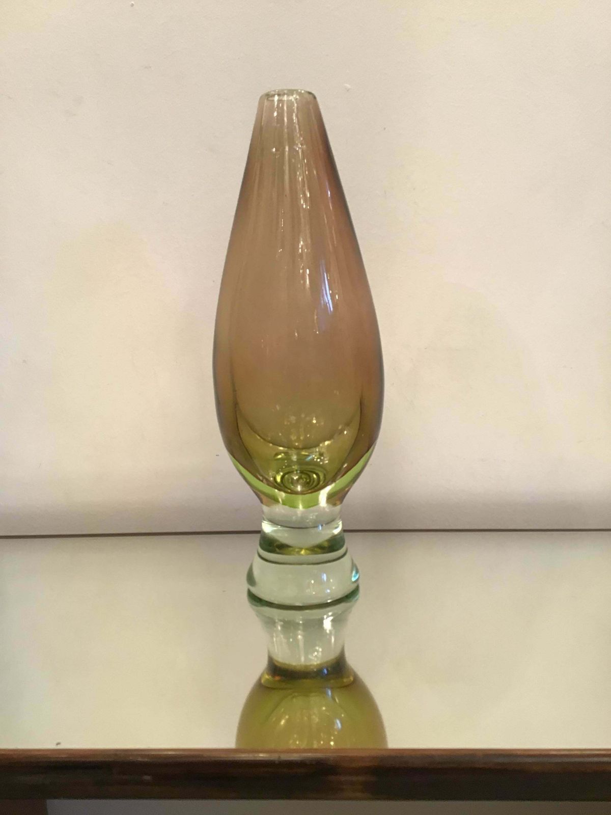 Seguso Vase Murano Glass, 1950, Italy photo buy