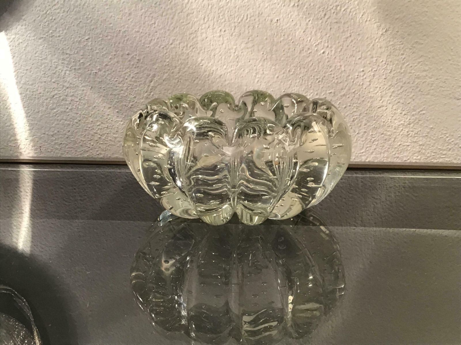 Barovier Et Toso Ashtray/Centerpiece/Pocket Emptier Murano Glass, 1940, Italy photo vinterior