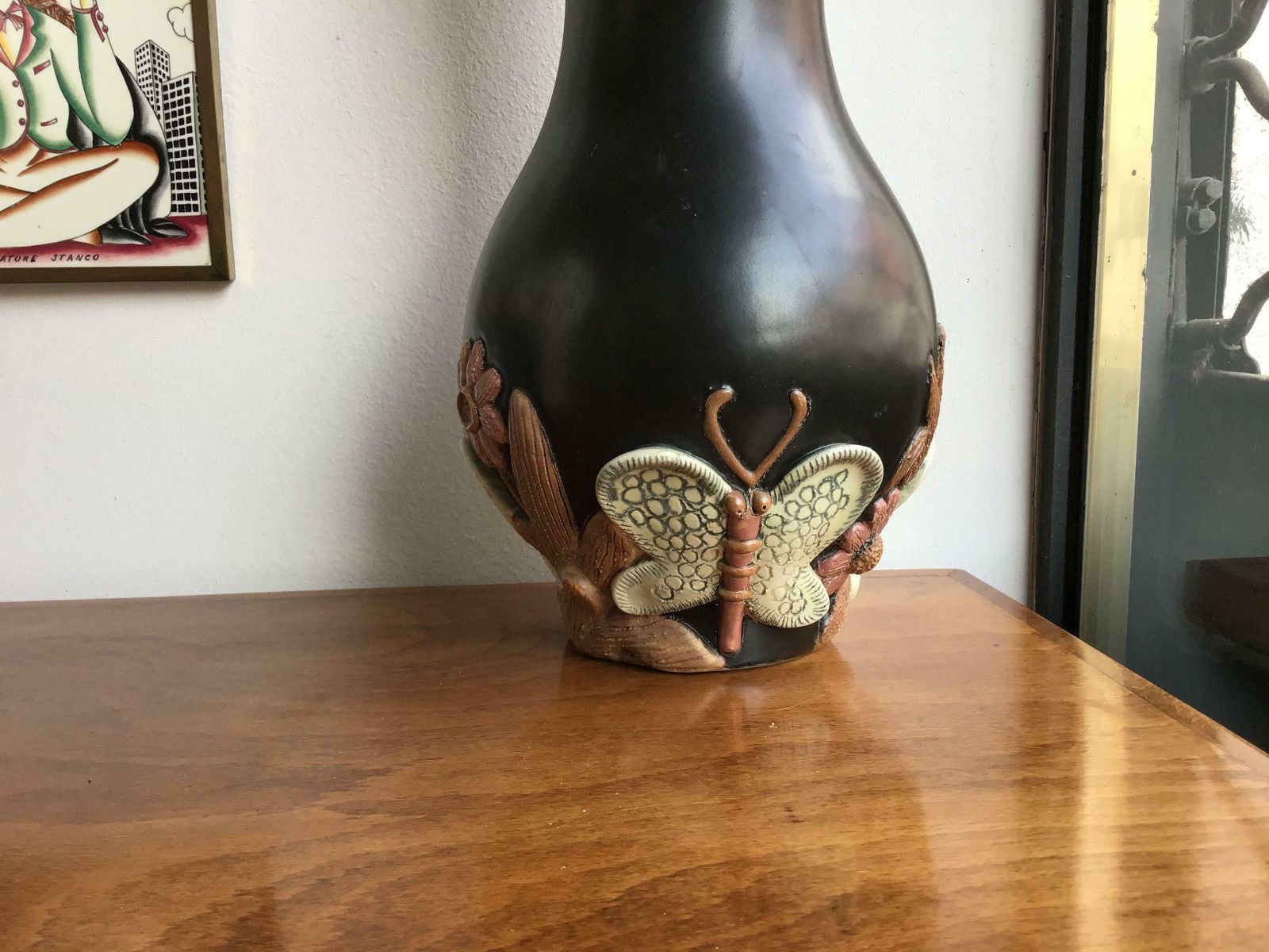 Richard Ginori Giovanni Gariboldi Ceramic Vase, 1950, Italy photo for sale