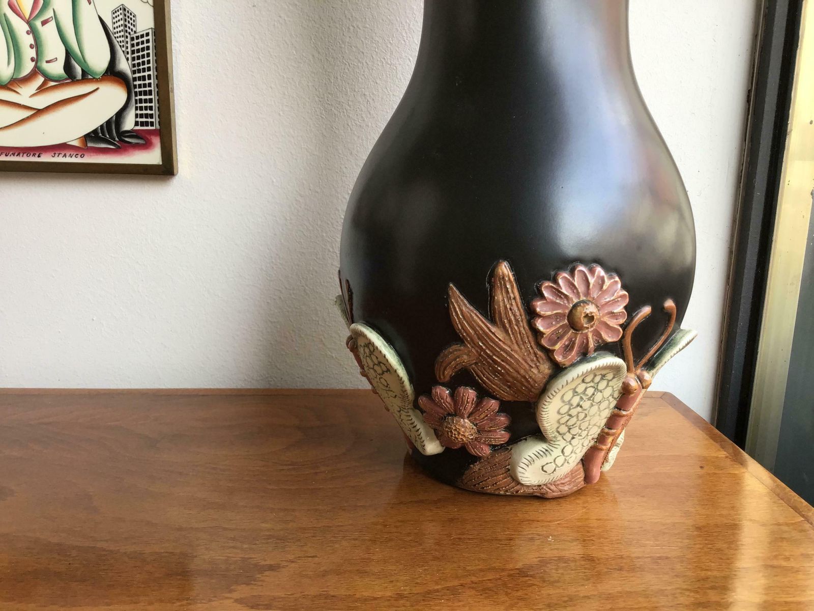 Richard Ginori Giovanni Gariboldi Ceramic Vase, 1950, Italy photo Home Decor