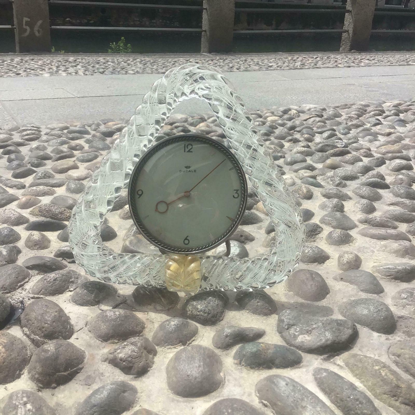 2079.0 Seguso “ Zanfirico “ Wake Up” Murano Glass Metal Crome, 1950, Italy photo