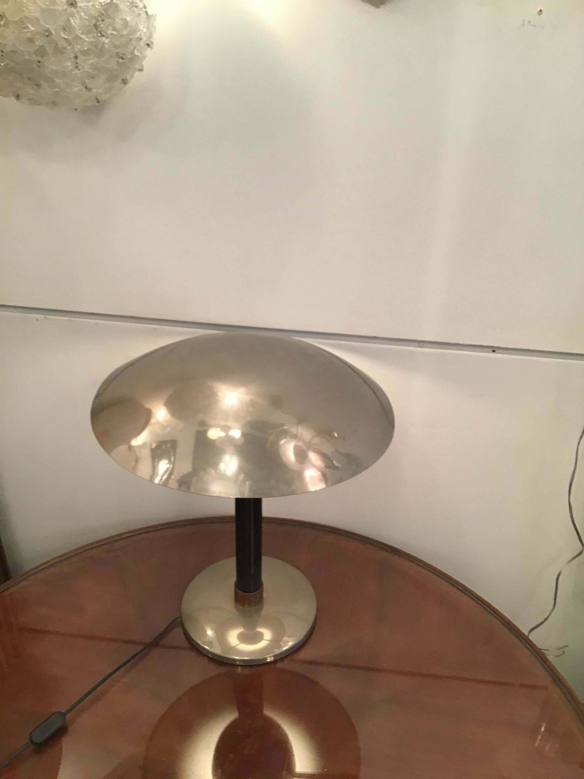 photo furniture Stilnovo Style Table Lamp Chromed Metal And Copper 1960 Italy