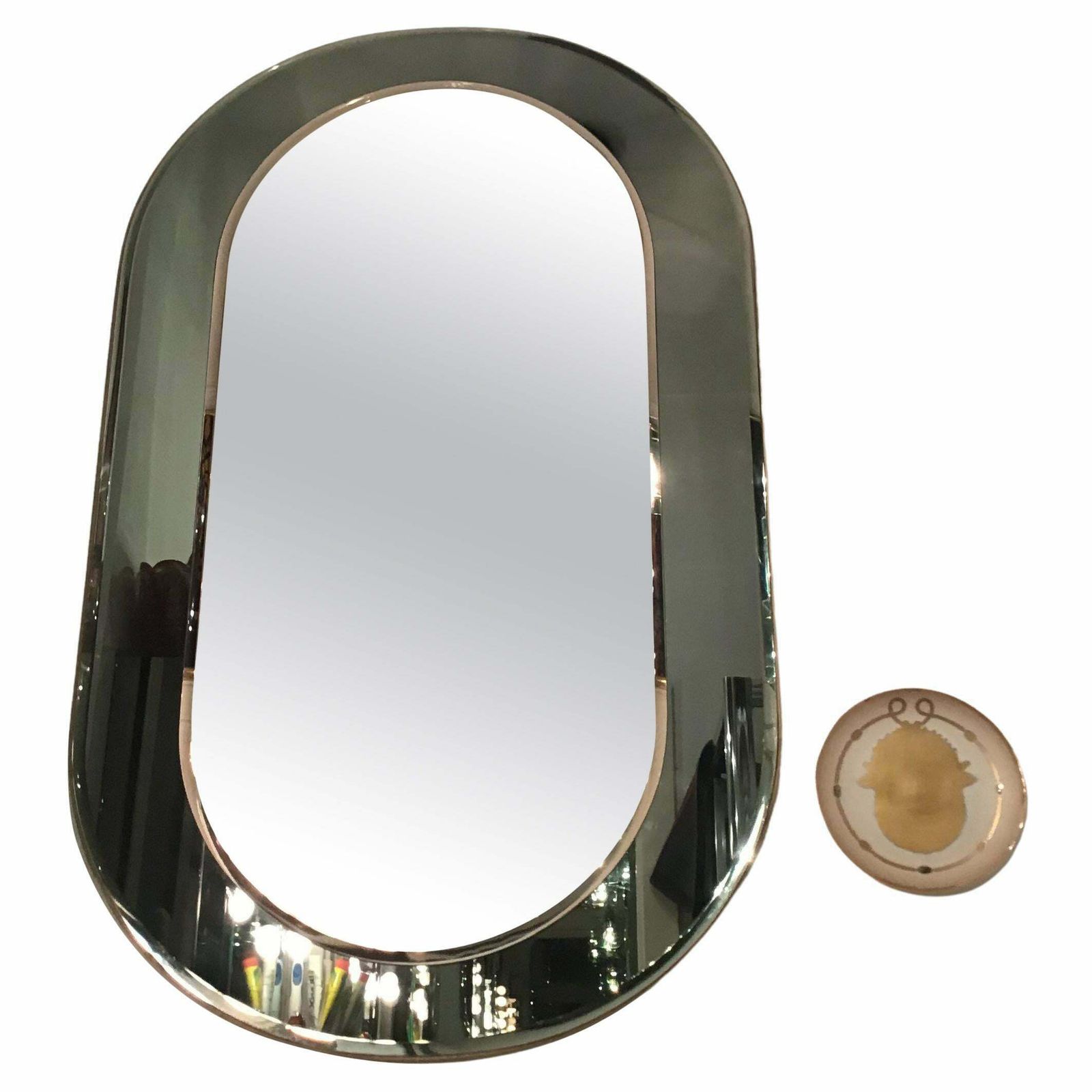Cristal Arte Mirror Glass Wood, 1955, Italy