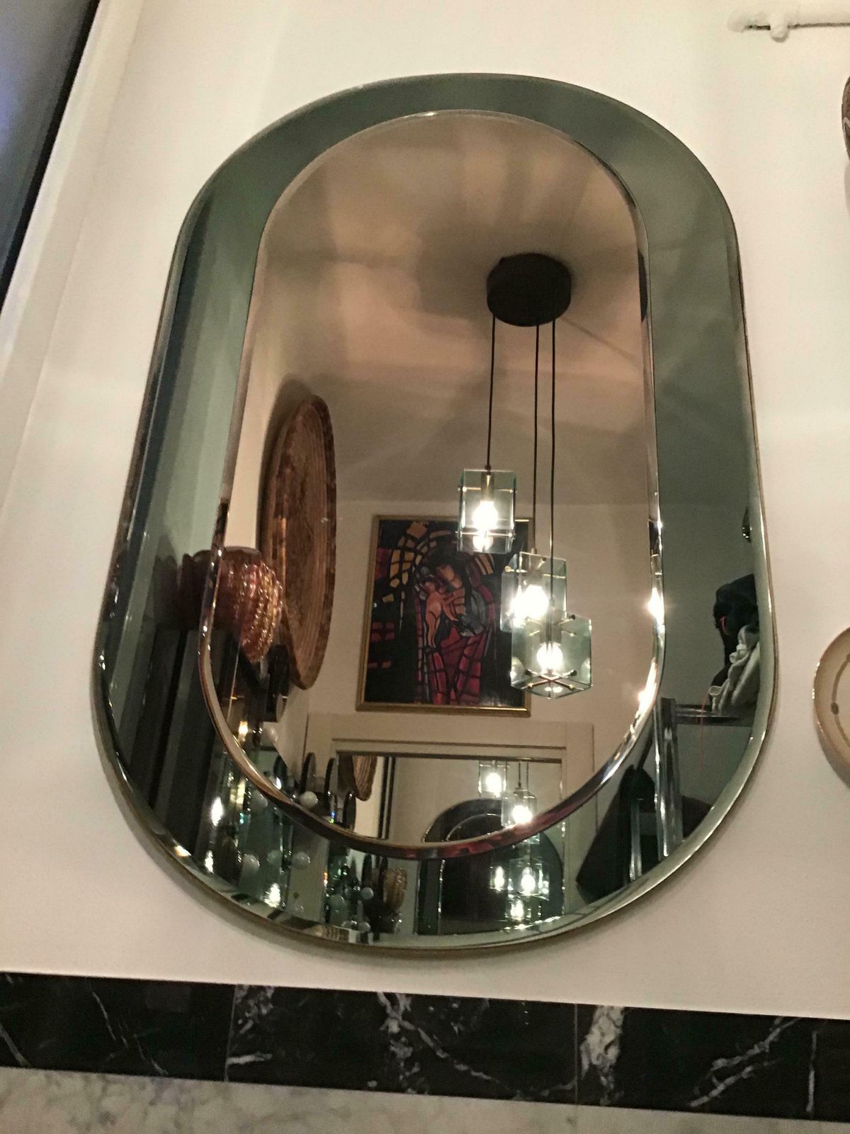 Cristal Arte Mirror Glass Wood, 1955, Italy photo 7233.0