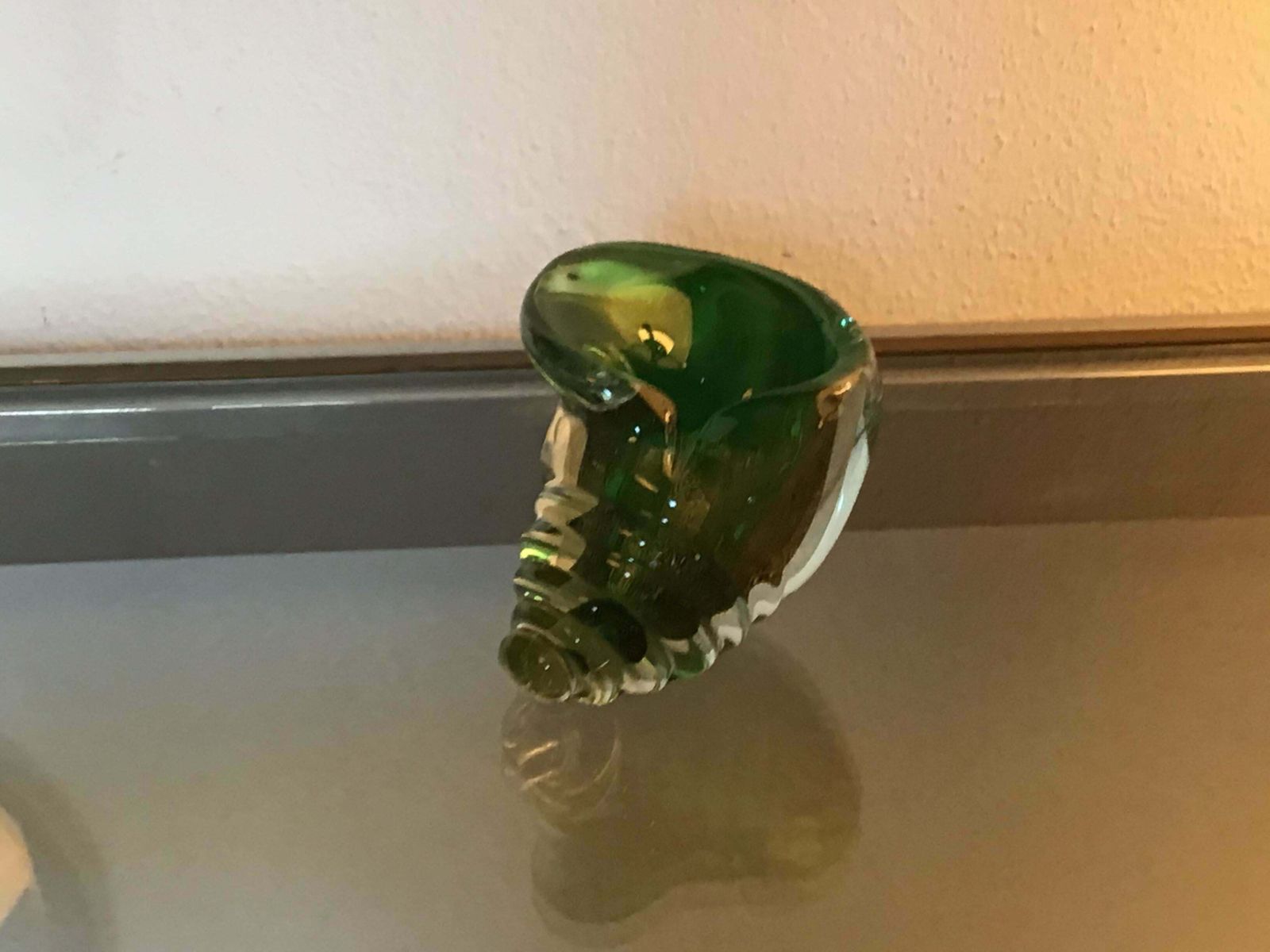 Art Seguso Seashell Murano Glass Gold Leaf Inclusions, 1950, Italy photo