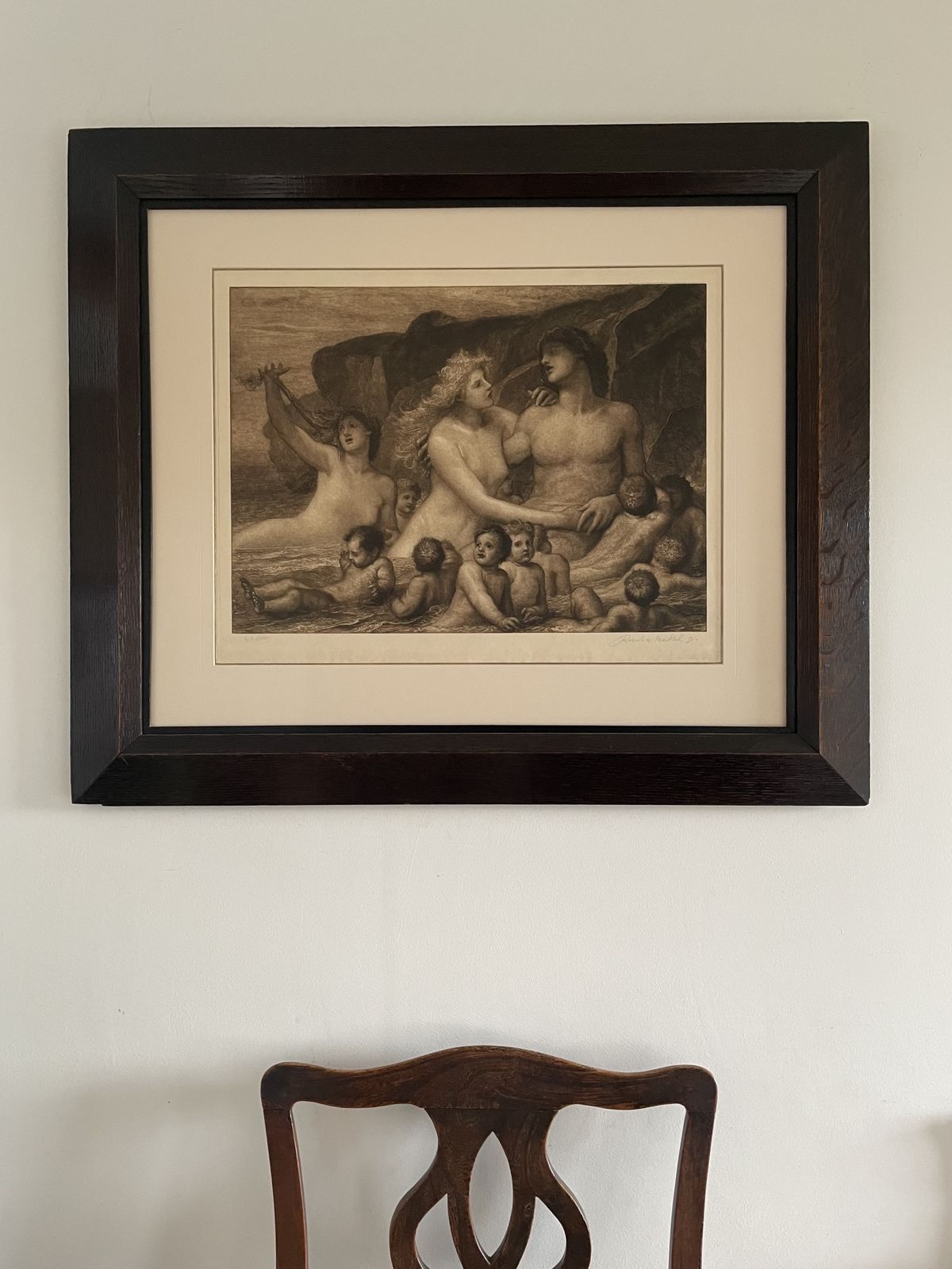 R W Macbeth After G F Watts   A Greek Idyll   1903 Engraving photo furniture