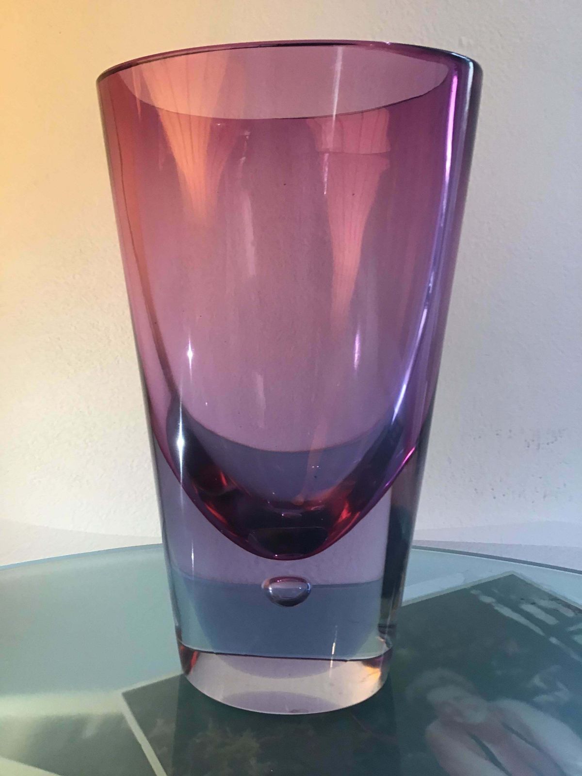 Seguso Flavio Poli Vase Glass 1960 Italy photo vinterior