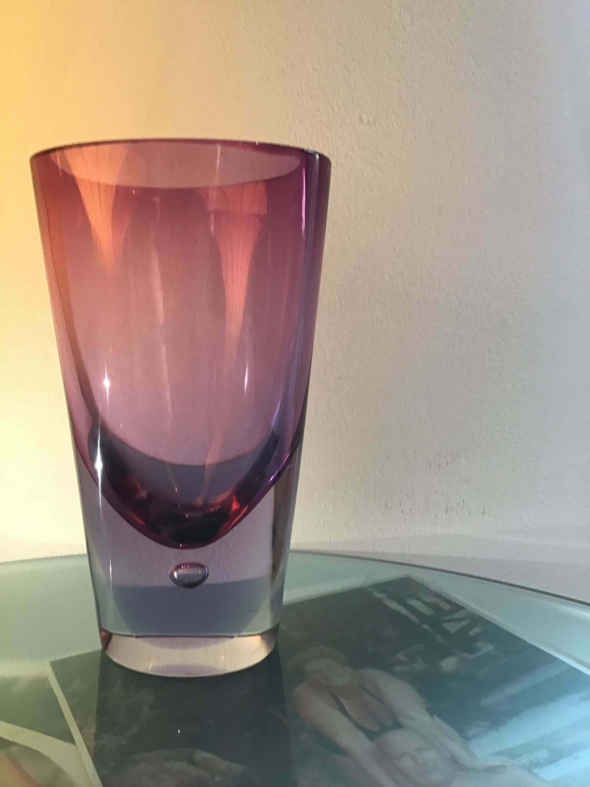 photo vinterior Seguso Flavio Poli Vase Glass 1960 Italy
