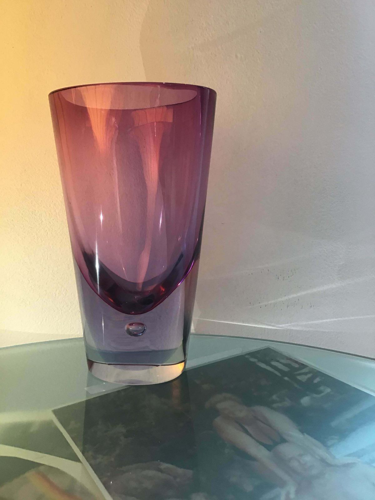 photo vintage Seguso Flavio Poli Vase Glass 1960 Italy