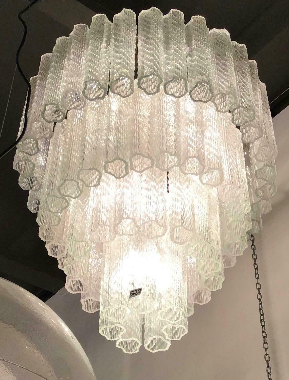 photo for sale Venini Chandelier Murano Glass Iron, 1950, Italy