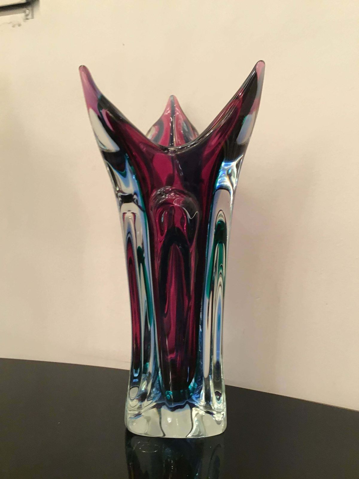 2080.0 Seguso Flavio Poli Vase Murano Glass 1950 Italy photo