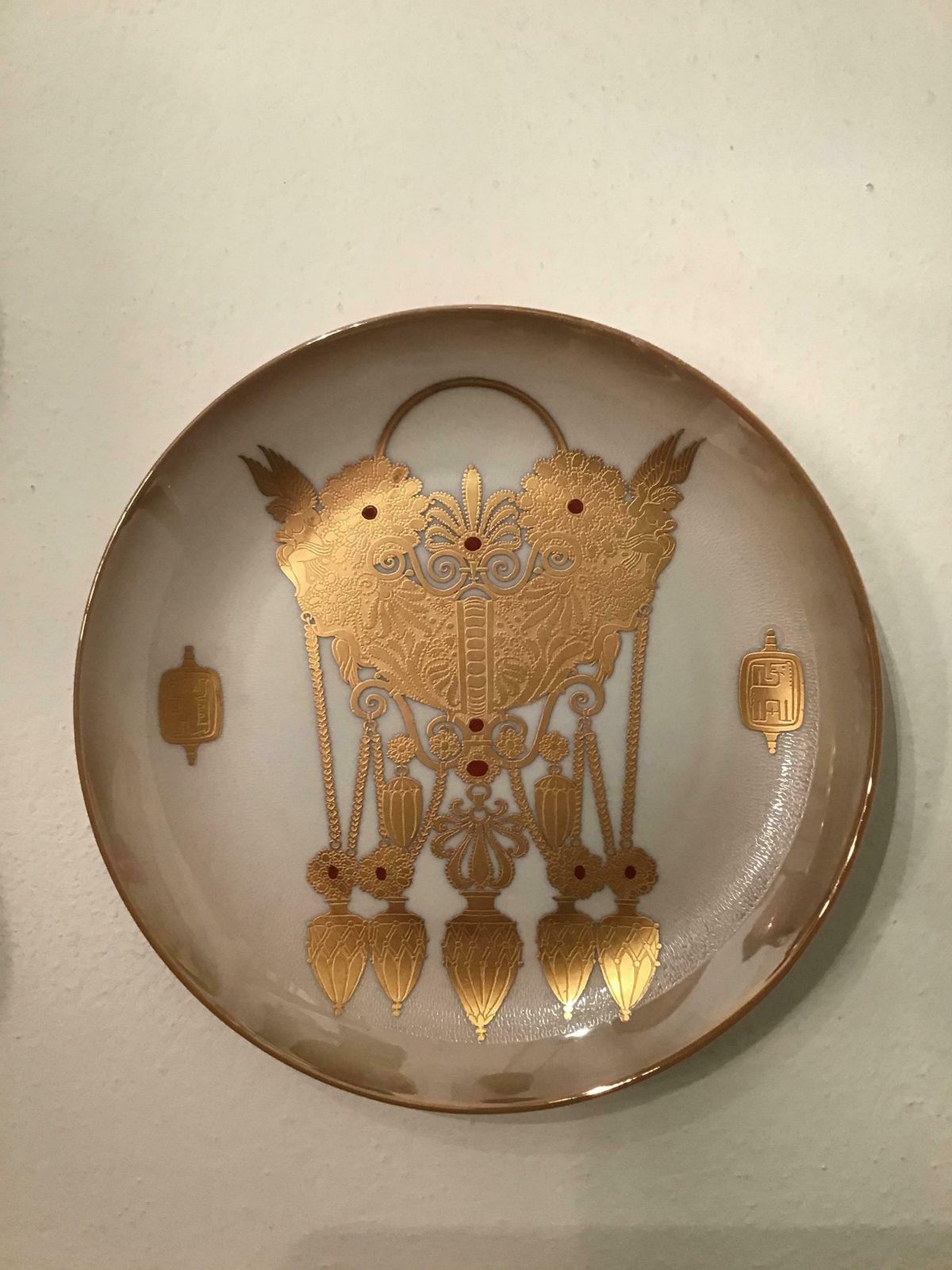 Morbelli Porcelain Wall Plate Gioielli Italici 1987 Italy photo 1357.0