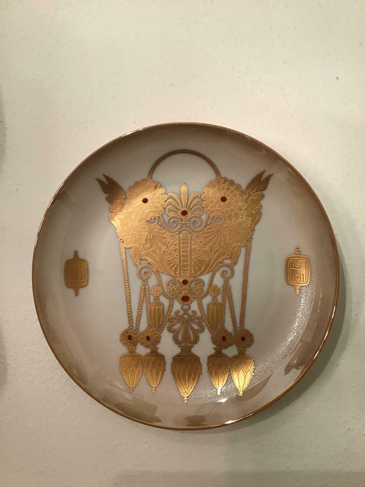Morbelli Porcelain Wall Plate Gioielli Italici 1987 Italy photo vinterior