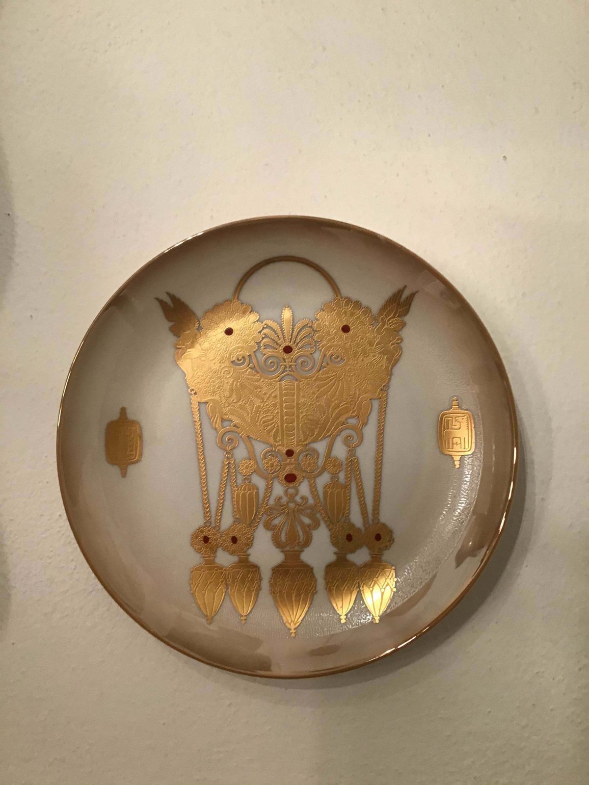 1357.0 Morbelli Porcelain Wall Plate Gioielli Italici 1987 Italy photo