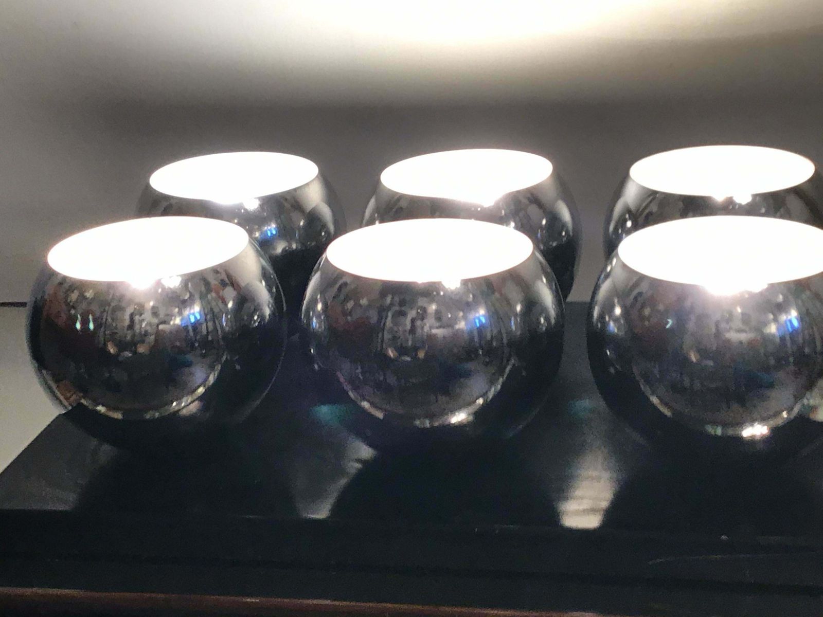 Arredoluce Angelo Lelii Ceiling Light Metal Crome 6/Lights 1955/Italy photo Lighting