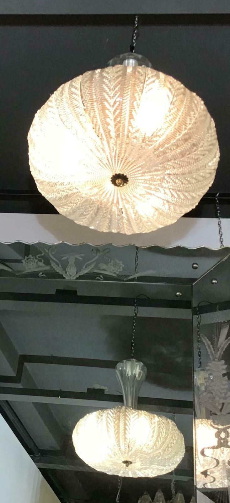 Venini Tree Of Chandeliers Murano Glass Brass, 1940 photo vintage