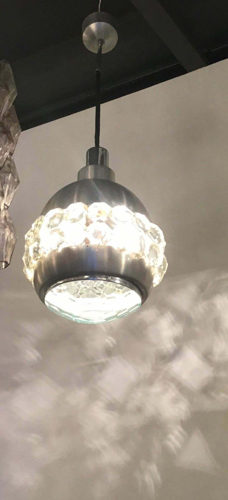 Cristal Art Chandelier Glass Metal, 1955, Italy photo buy