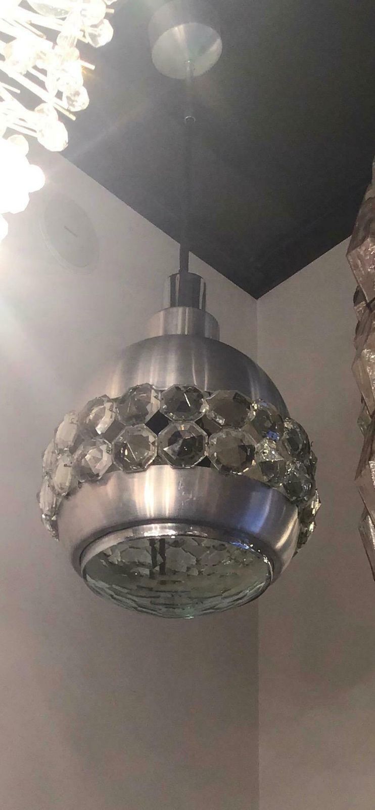 photo for sale Cristal Art Chandelier Glass Metal, 1955, Italy