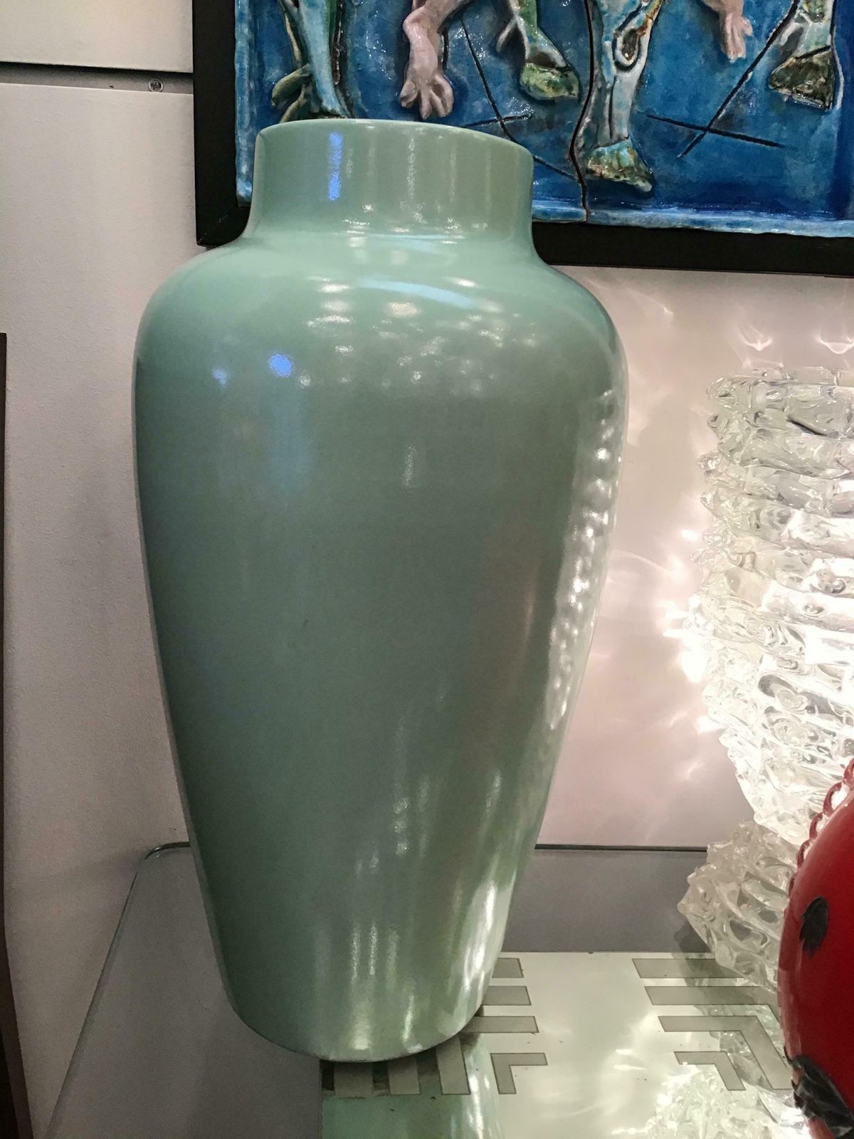 Guido Andlovitz Vase/ Umbrella Stand Ceramic 1950 Italy photo vinterior