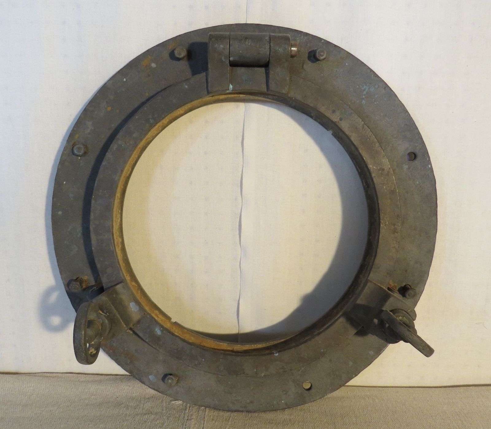 Bronze Porthole Ships Window Early 20th Century. photo furniture