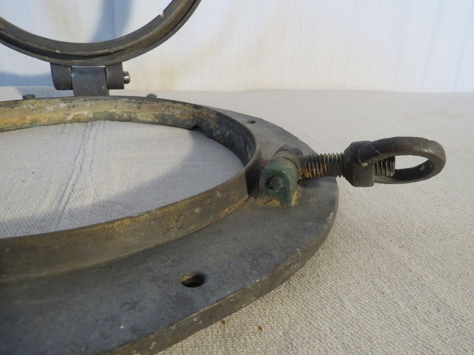 Bronze Porthole Ships Window Early 20th Century. photo for sale