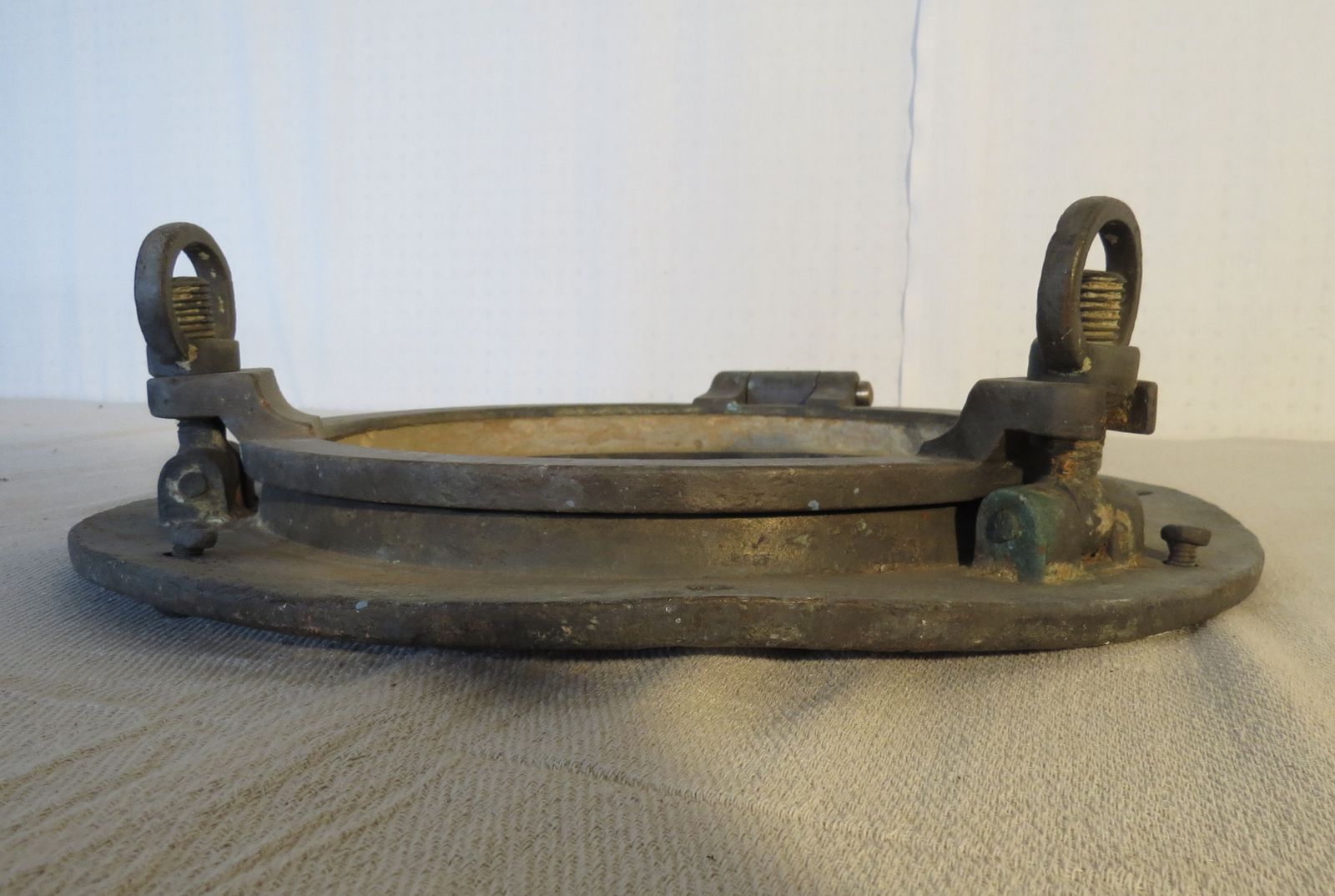 photo furniture Bronze Porthole Ships Window Early 20th Century.