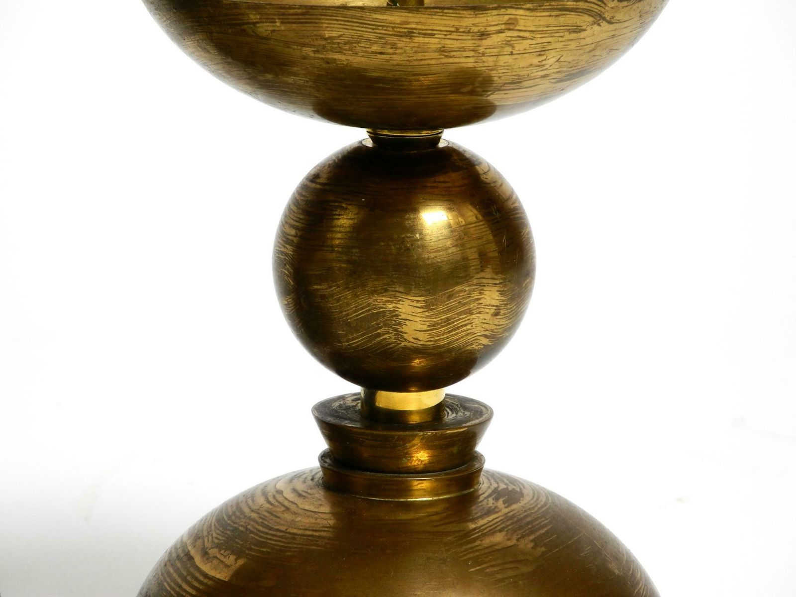 4 Rare Large Heavy Mid Century Brass Candlesticks From A Bavarian Church photo buy