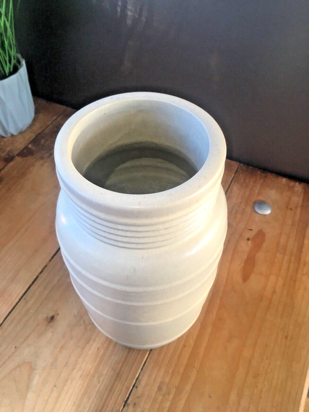 Rare Art Deco Dearston Stoneware Fulham Pottery Sq L1/9 Vase Keith Murray Style photo Home Decor
