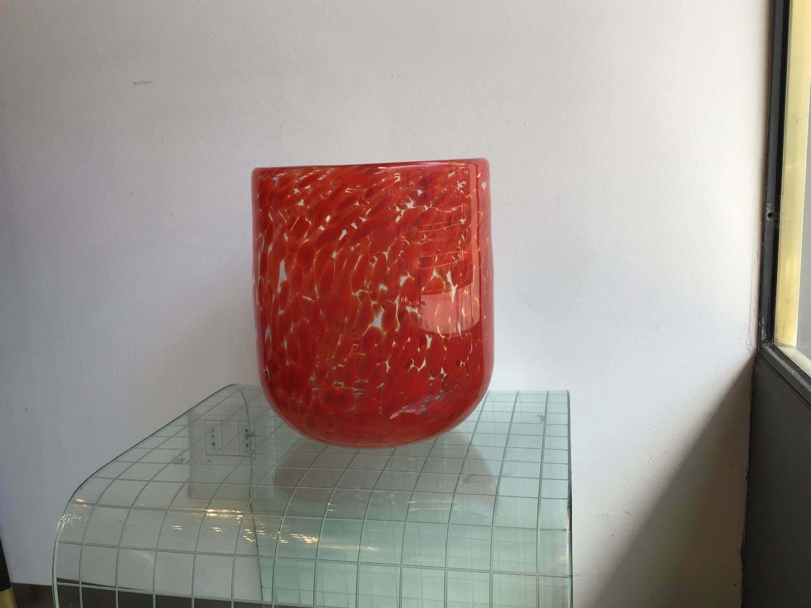 Vistosi Vase Murano Glass, 1960, Italy photo vintage