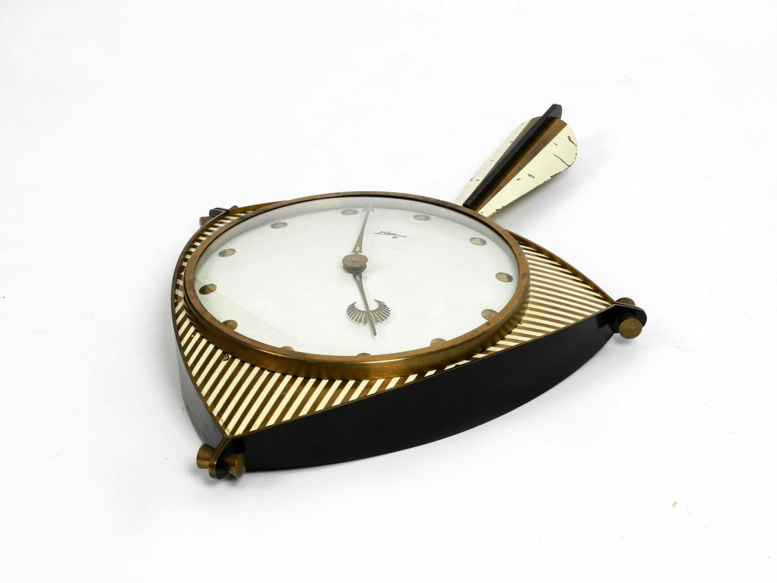 Midcentury Mechanical Atlanta Wall Clock With 10 Days Movement And With Gong photo Home Decor