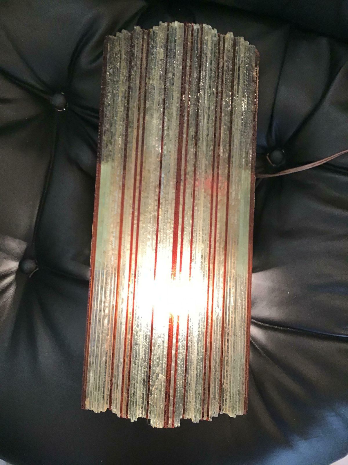 Albano Poli Sconce Glass Metal 1960 Italy photo furniture