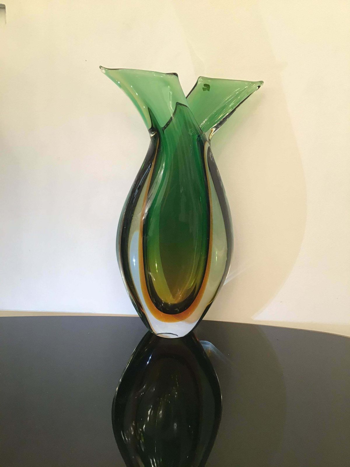 Seguso Vase Murano Glass, 1955, Italy photo furniture