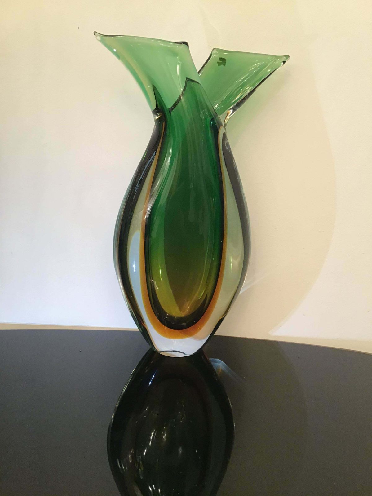 Seguso Vase Murano Glass, 1955, Italy photo for sale