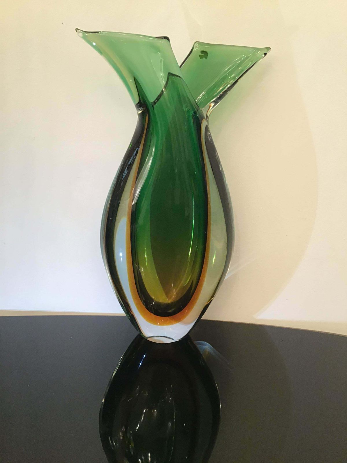 Seguso Vase Murano Glass, 1955, Italy photo Home Decor