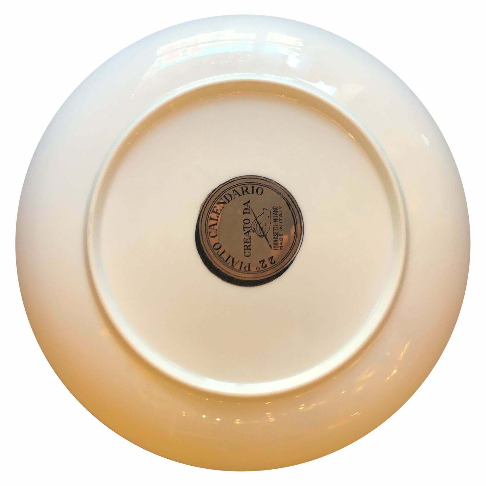 Fornasetti “ N.22 Piatto Calendario “ Happy 1989 Porcelain Italy